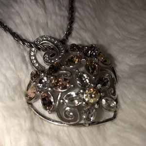 Brighton floral heart necklace!